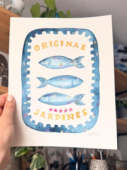 Sardine Tin - Original - Watercolour